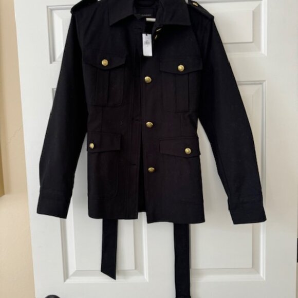 Banana Republic Black Utility Jacket with Belted Waist - Picture 2 of 5